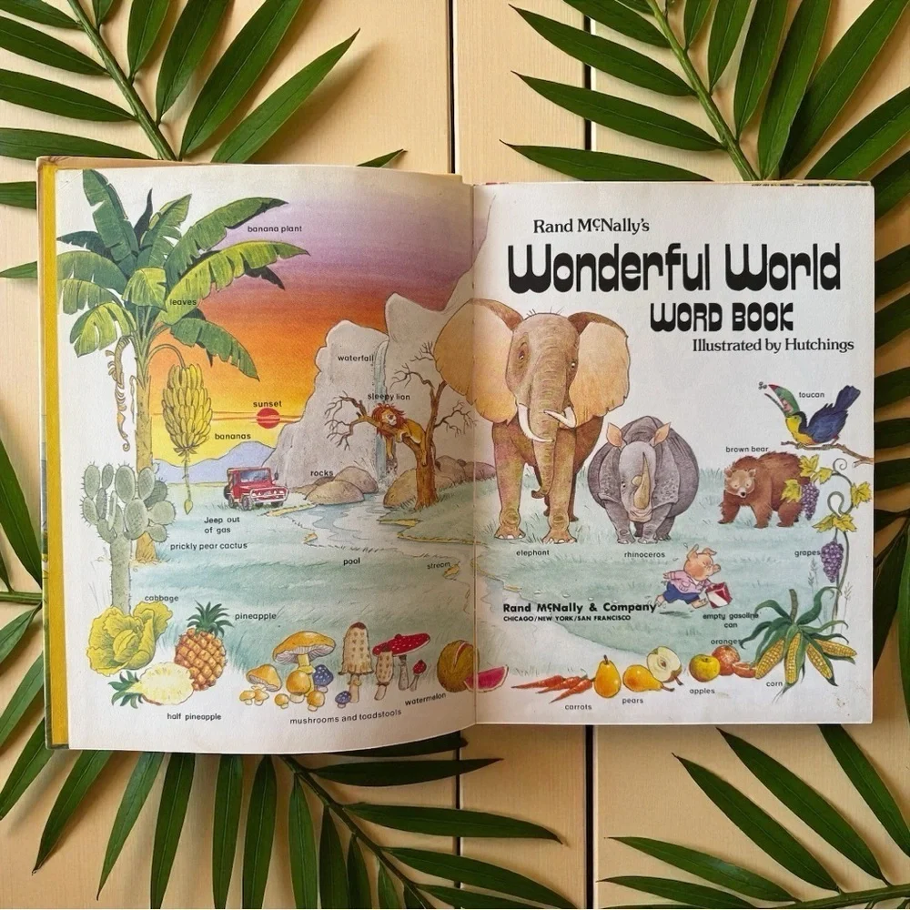 Rand McNally’s “Wonderful World Word Book” – 1978 Vintage Hardcover
